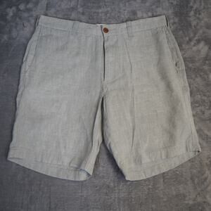 J. Crew Stanton Men's Shorts Size 32 Waist and 9 Inseam Baird McNutt Irish Linen